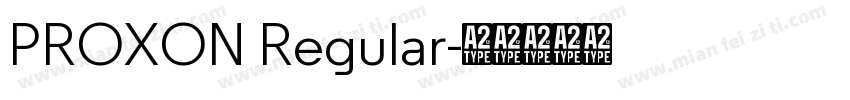 PROXON Regular字体转换